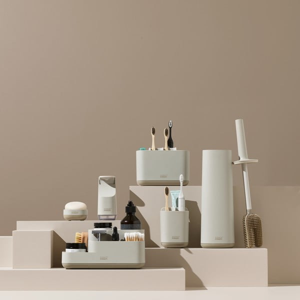 Bēšs plastmasas zobu birstes statīvs EasyStore – Joseph Joseph-image-3