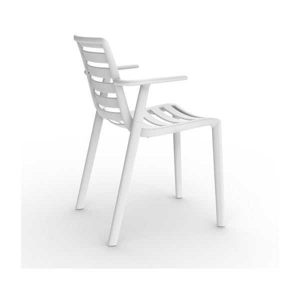2 baltu dārza krēslu komplekts ar atzveltnēm Resol Slatkat