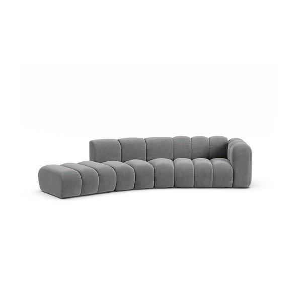 Gaiši pelēks stūra dīvāns (ar labo stūri) Lupine – Micadoni Home