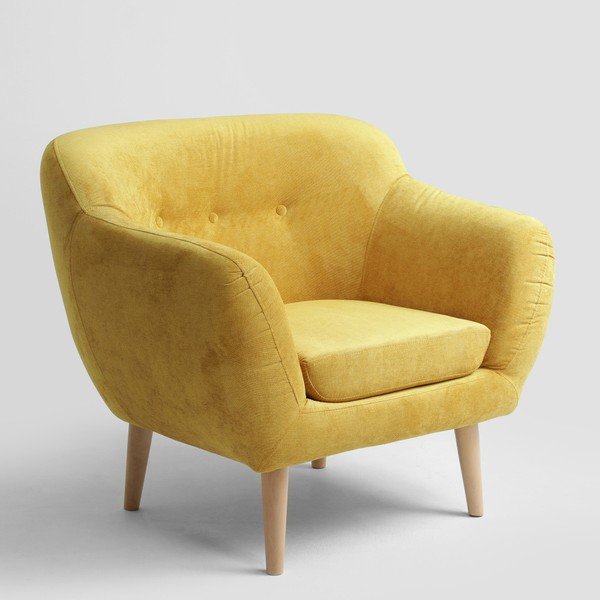 Dzeltens krēsls Custom Form Marget-image-4