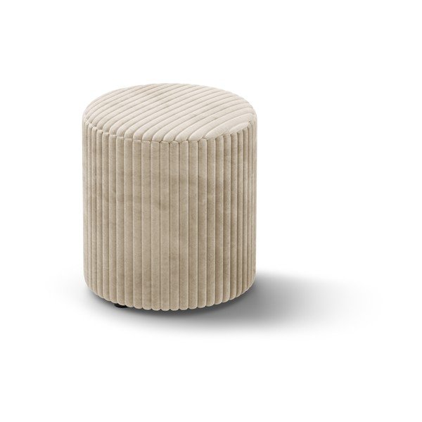 Bēšs velveta pufs Dia – Micadoni 