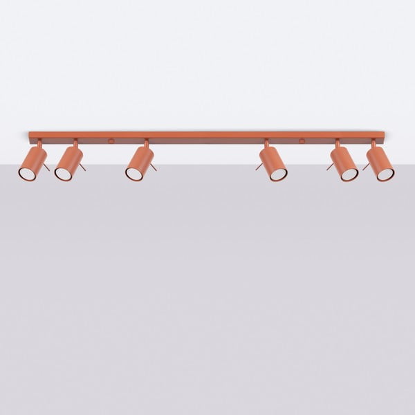 Ķieģeļu sarkana prožektora tipa lampa 6x117 cm Etna – Sollux-image-4