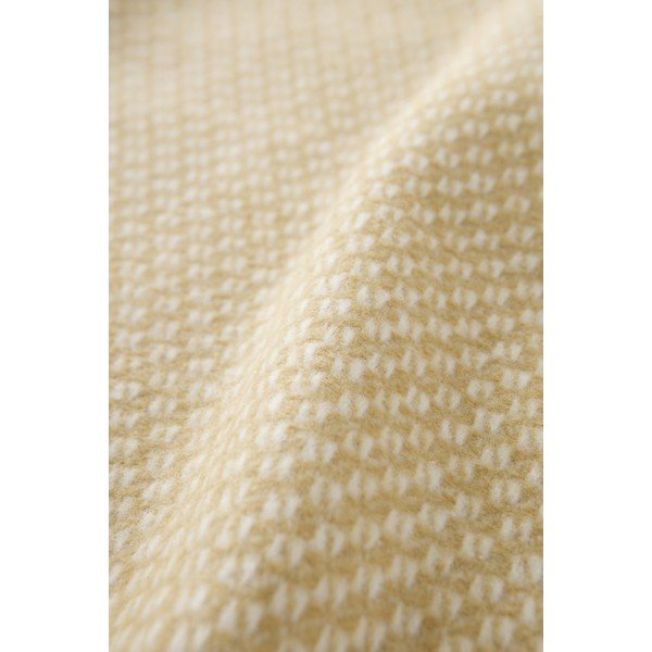 Bēšs pleds no kokvilnas maisījuma 140x180 cm Wabi – Euromant-image-2