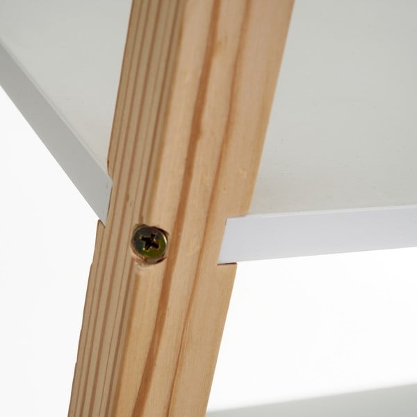 Balts bērnu grāmatu plaukts 60x106,5 cm – Casa Selección-image-1