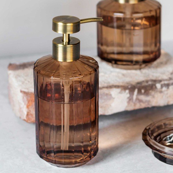 Brūns stikla ziepju dozators 200 ml Vision – Mette Ditmer Denmark-image-1