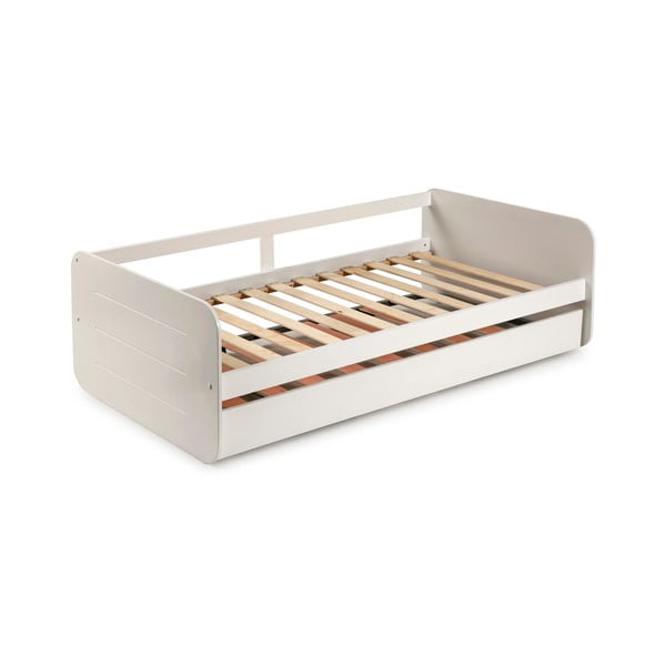 Balta bērnu gulta ar izvelkamo gultu 90x190 cm Redona – Marckeric