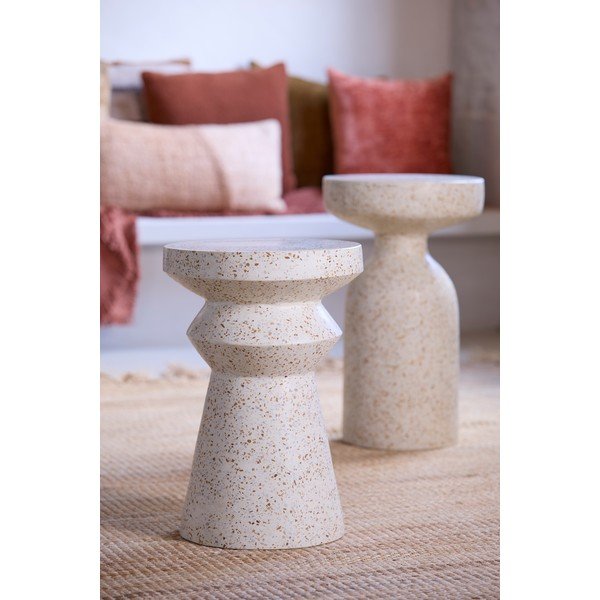 Teraco cementa apaļš sānu galdiņš ø 32 cm Sella – Light & Living-image-2