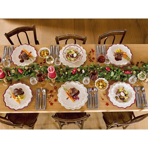 Balts porcelāna Ziemassvētku šķīvis Toy´s Delight Villeroy&Boch, ø 29,5 cm-image-4