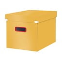 Dzeltena kartona uzglabāšanas kaste ar vāku 32x36x31 cm Click&Store – Leitz