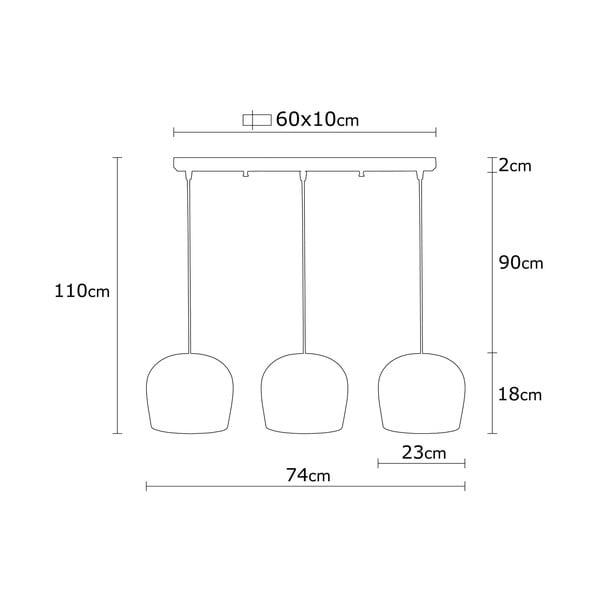 Melna piekaramā lampa Berceste – Opviq lights-image-4
