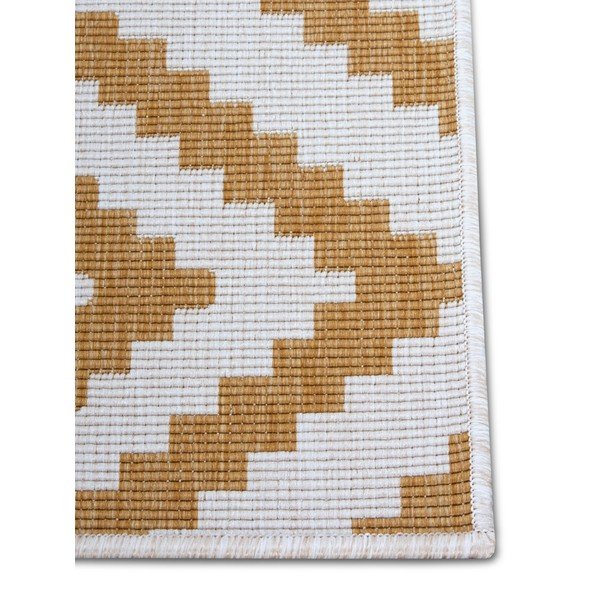 Okera dzeltens/balts āra paklājs 200x290 cm Malta – NORTHRUGS-image-4