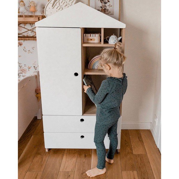 Balts bērnu skapis Bellamy Amsterdam West-image-4