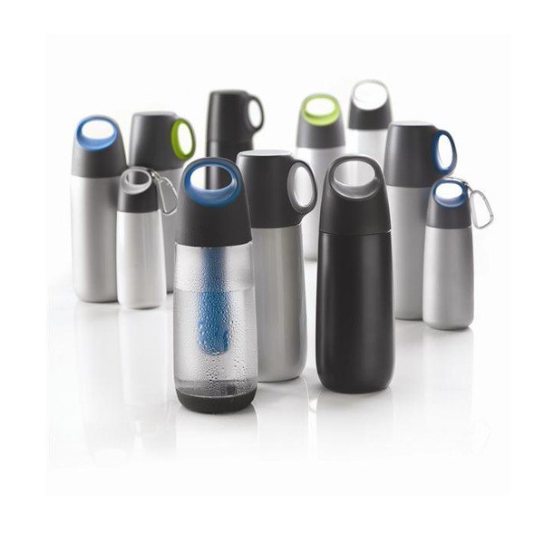 Pelēks termoss ar krūzīti XD Design Bopp, 600 ml-image-4