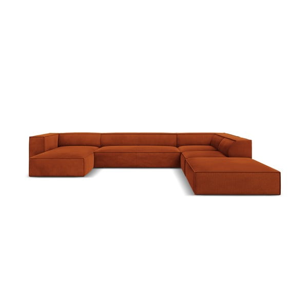 Oranžs stūra dīvāns (labais stūris) Madame – Windsor & Co Sofas