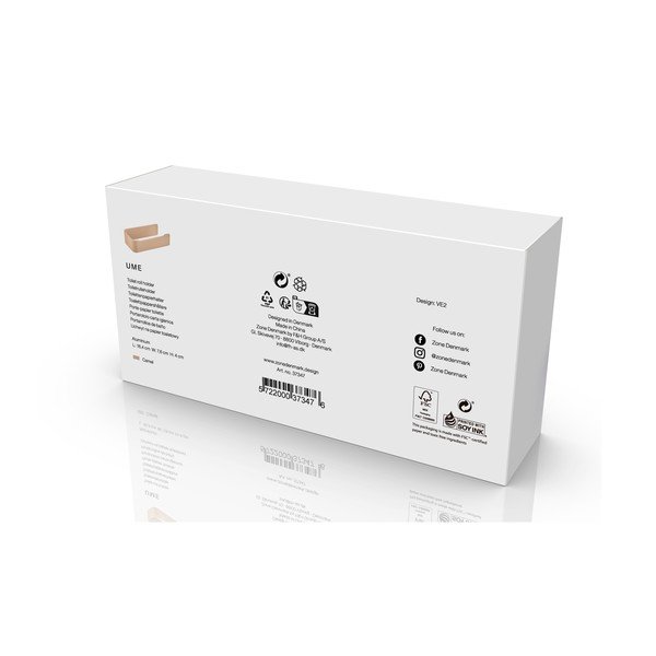 Bēšs metāla sienas tualetes papīra turētājs Ume – Zone-image-4