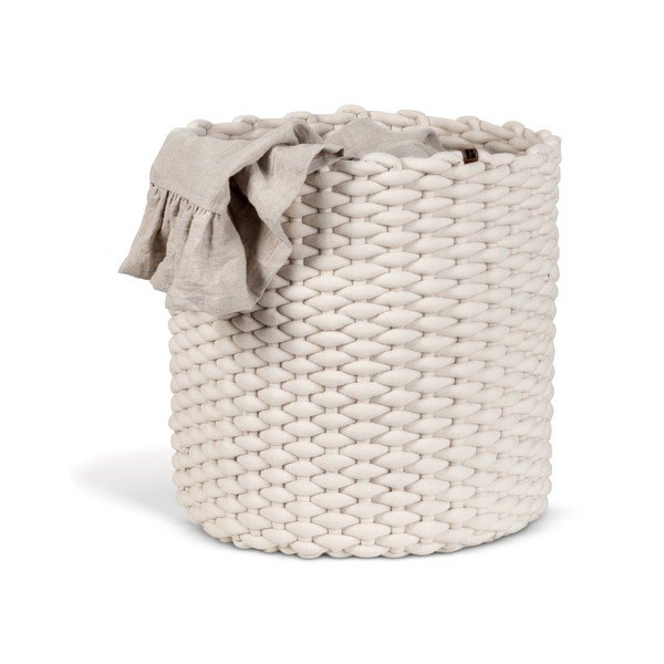 Tekstila uzglabāšanas grozs ø 40x40 cm Peach Skin Round XL – Bigso-image-4