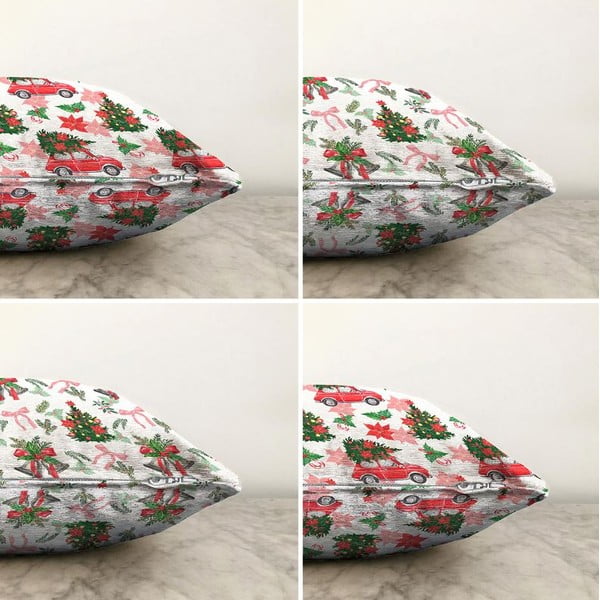 Spilvendrānas ar Ziemassvētku motīvu (4 gab.) 43x43 cm – Mila Home-image-2