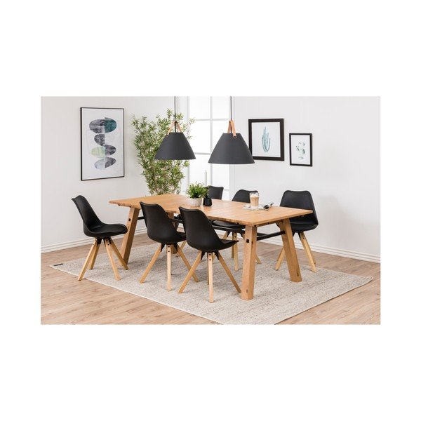 2 melnu ēdamistabas krēslu komplekts Actona Dima-image-3