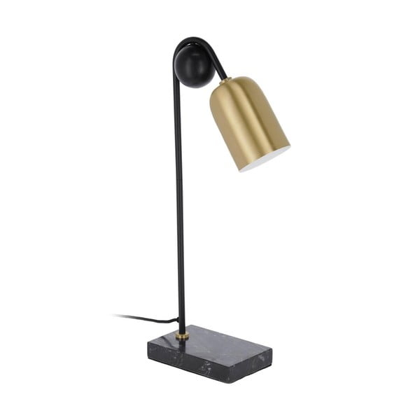 Melna/zelta krāsas galda lampa (augstums 60 cm) Natsumi – Kave Home