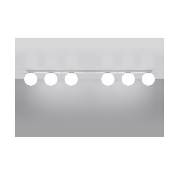 Balta griestu lampa ar stikla abažūru ø 12 cm Umerta – Sollux-image-2