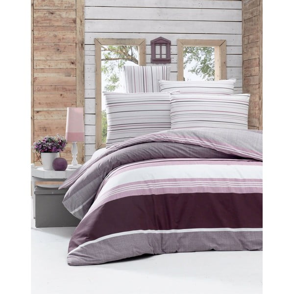 Violeta gultasveļa ar palagu divguļamai gultai Savoy, 200 x 220 cm