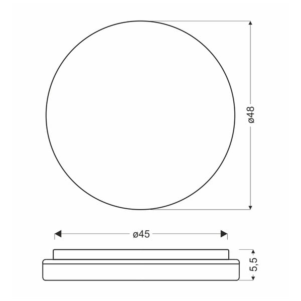 Dabīga toņa LED griestu lampa ø 48 cm Gandava – Candellux Lighting-image-2
