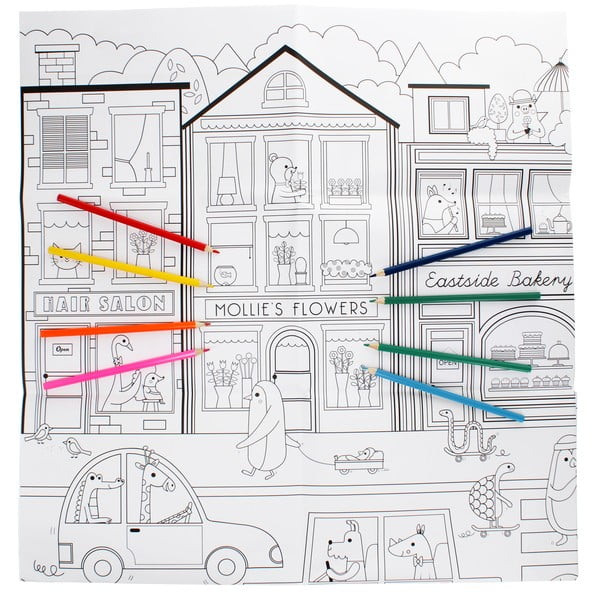 Krāsojamā grāmata On Our Street – Rex London-image-2