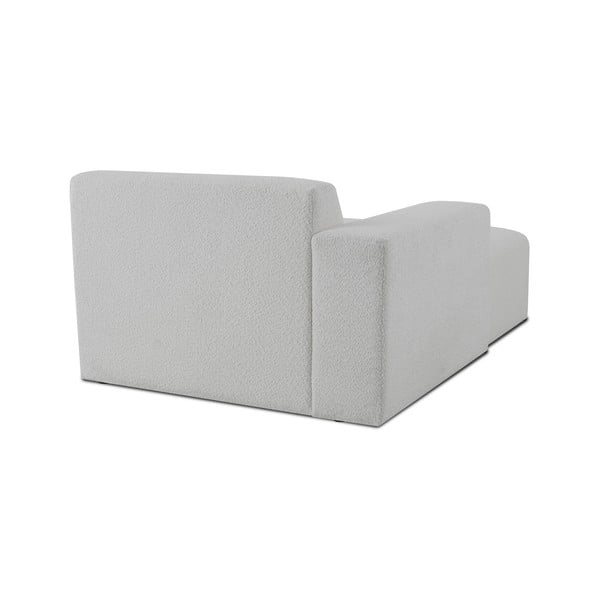 Balts modulārais dīvāns no buklē auduma (ar kreiso stūri) Roxy – Scandic-image-3