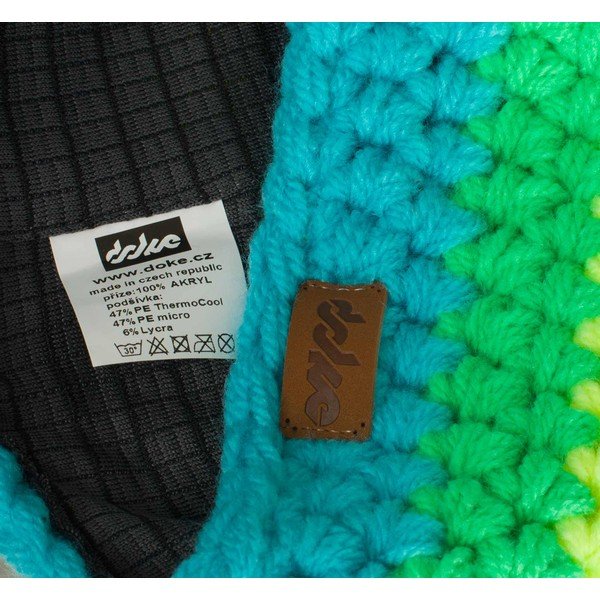 Rokām tamborēta galvas lenta DOKE Stripes Blue-image-1