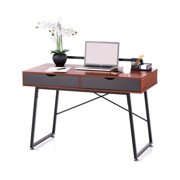 Darba galds ar valrieksta koka imitācijas galda virsmu 57.5x120 cm Tolm – Homede-image-3
