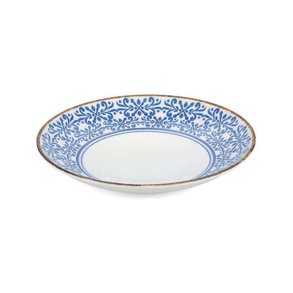Balta/zila porcelāna bļoda ø 25,5 cm Azul – BonBistro