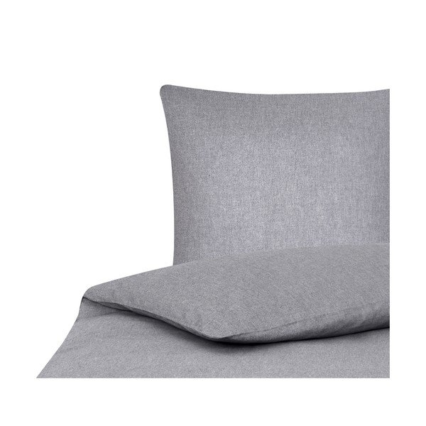 Pelēka vienguļamā gultas veļa ar kašmiru Westwing Collection Cashmere, 155 x 220 cm-image-2
