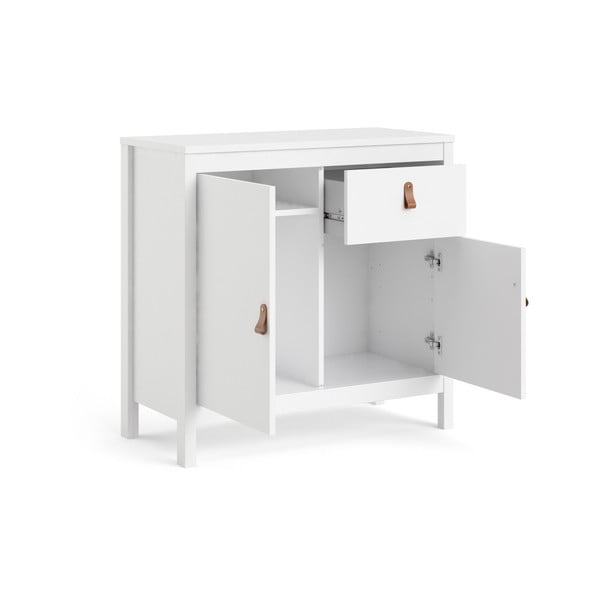 Balta zema kumode 82x80 cm Madrid – Tvilum-image-3