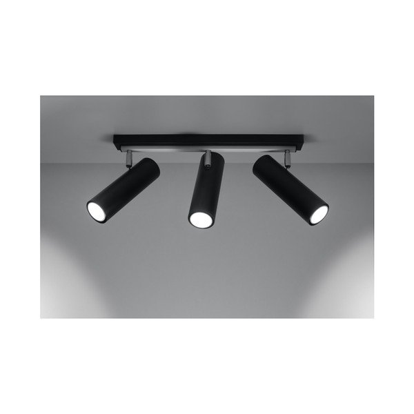 Melna griestu lampa Sollux Mira Tres-image-1