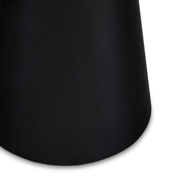 Melns/gaiši pelēks žurnālgaldiņš ar marmora imitācijas galda virsmu ø 45 cm Tango – Furnhouse-image-4