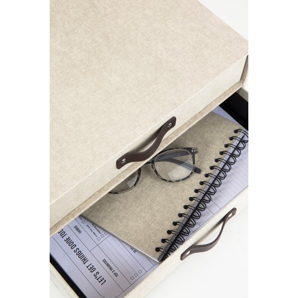Bēšs 2 līmeņu organizators Bigso, 33 x 25,5 cm-image-2