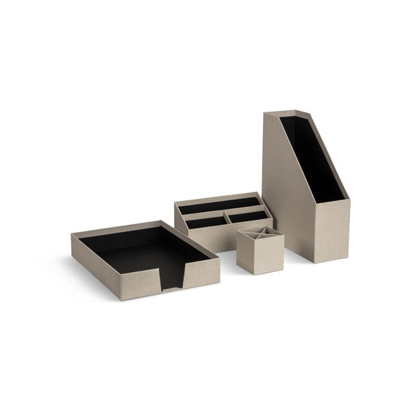 Kartona organizatori (4 gab.) Hugo Canvas Paper Laminate – Bigso