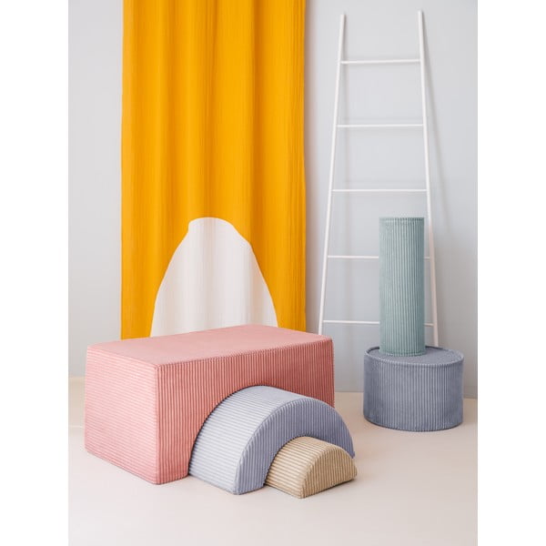 Rozā velveta putu rotaļu laukums 75x49x37 cm Rainbow Montessori – Wigiwama-image-3