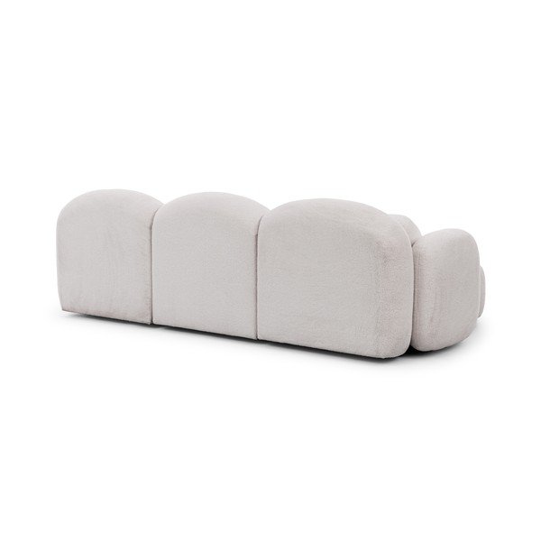 Krēmkrāsas stūra dīvāns no buklē auduma (ar kreiso stūri/ar zvilni) Orbit – Ropez-image-3