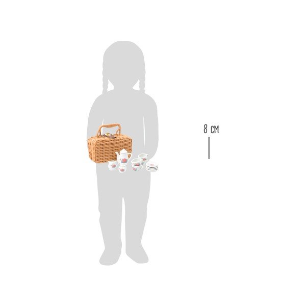 14 gabalu bērnu porcelāna komplekts ar futrālīti Legler Coffee-image-2