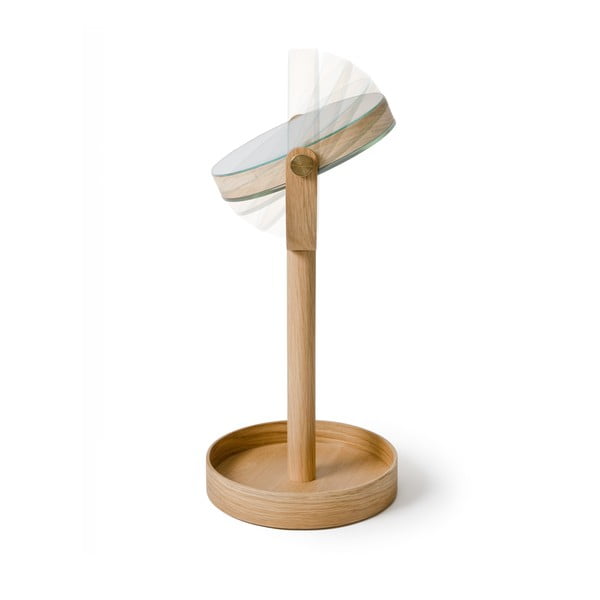 Kosmētikas palielināmais spogulis ar masīvkoka rāmi (5x) ø 19,5 cm Magnify – Wireworks-image-4