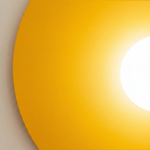 Dzeltena metāla sienas lampa ø 50 cm AKE – Thoro-image-4