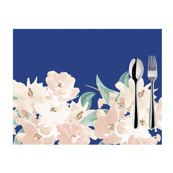 2 zilu galda paliktņu komplekts Mike & Co. NEW YORK Honey Blossom, 33 x 45 cm