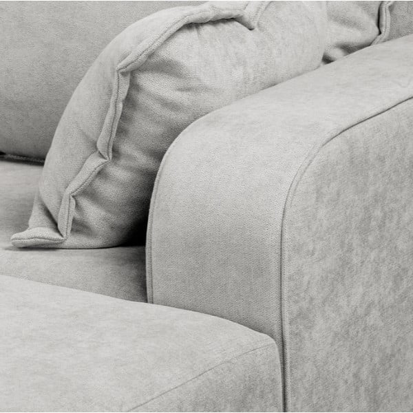 Gaiši pelēks stūra dīvāns (labais stūris) Beata – Ropez-image-1