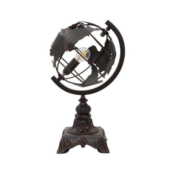 Melna galda lampa ar metāla abažūru (augstums 40 cm) World Industry – Mauro Ferretti