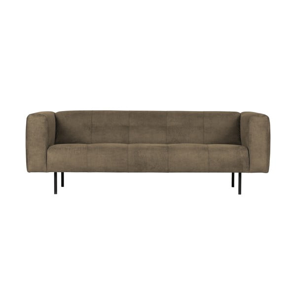 Olīvzaļš ādas imitācijas dīvāns vtwonen Āda, 213 cm