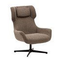 Brūns atpūtas krēsls Zalina – Kave Home