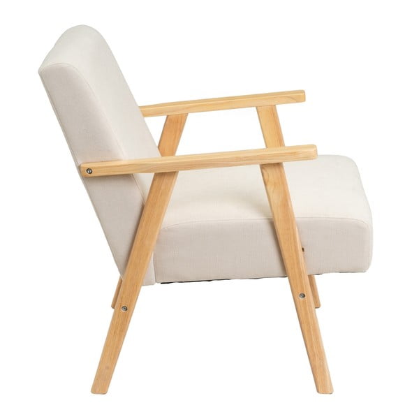 Balts atpūtas krēsls no šenila auduma Vintage – Casa Selección-image-3