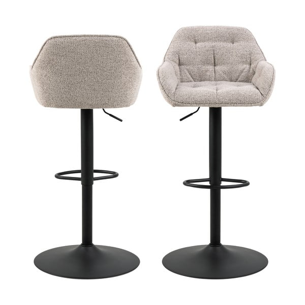 Gaiši pelēki grozāmi bāra krēsli (2 gab.) 109 cm Brooke – Actona-image-3