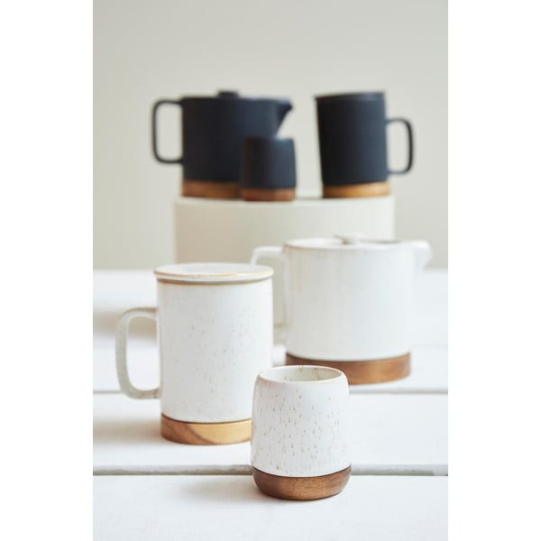 Krēmkrāsas keramikas krūze 100 ml Nordika – Sema-image-1